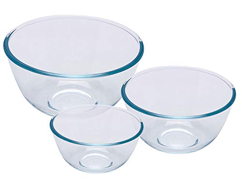 Pyrex Bowl Set, 0.5L/1.0L /2.0L, 3 Piece von Pyrex