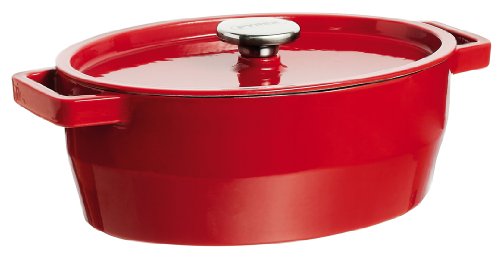 Pyrex Bratentopf, Gusseisen, rot von Pyrex