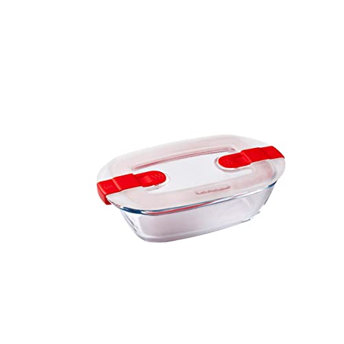 Pyrex Cook&Heat Dose, Glas, Transparent, 17 x 10 x 5 cm - 0,4 Liter, 1 Stück von Pyrex