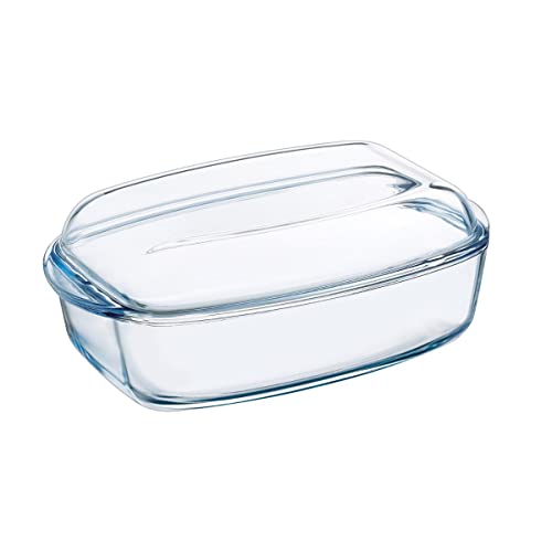 Pyrex Essentials Rechteckige Kasserolle mit Deckel 4,5 Liter von Pyrex