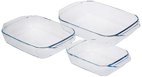 Pyrex Optimum Schüssel-Set, rechteckig 3er-Set 40 x 9 x 25 cm durchsichtig Pyrex Optimum Schüssel-Set, rechteckig 3er-Set 40 x 9 x 25 cm durchsichtig von Pyrex