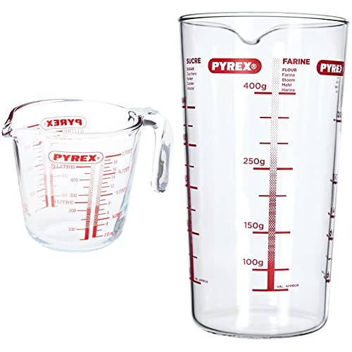 Pyrex P586 Messbecher, 1 Pint & cher & Messbecher & Rührschüssel hohe Form 0,5 L von Pyrex