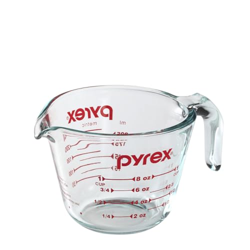 Pyrex Prepware 6001074 Messbecher, transparent mit roten Messungen, 1 Stück Pyrex Prepware 6001074 Messbecher, transparent mit roten Messungen, 1 Stück von Pyrex