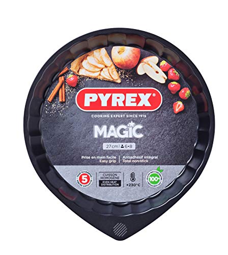 Pyrex MG27BN6 Magic Flan Tin, Schwarz 27cm von Pyrex