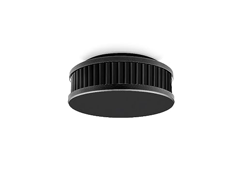 Pyrexx PX-1C Funk - Rauchwarnmelder 10 Jahre Batterie vernetzbar mit weiteren Meldern, Magnet-Halterung ohne Bohren und LED-Blinken, Zertifiziert nach Q-Label, Schwarz, 1er Set von Pyrexx