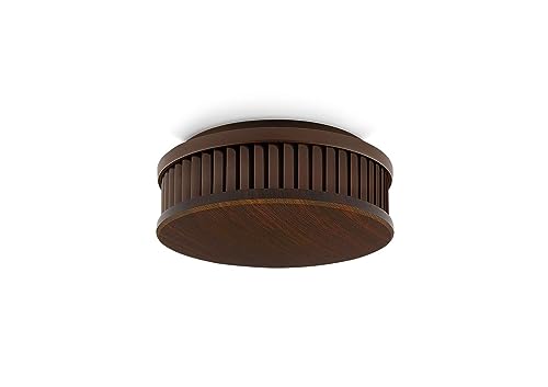Pyrexx PX-1C Funk - Rauchwarnmelder 10 Jahre Batterie vernetzbar mit weiteren Meldern, Magnet-Halterung ohne Bohren und LED-Blinken, Zertifiziert nach Q-Label, Holzdunkel, 1er Set von Pyrexx