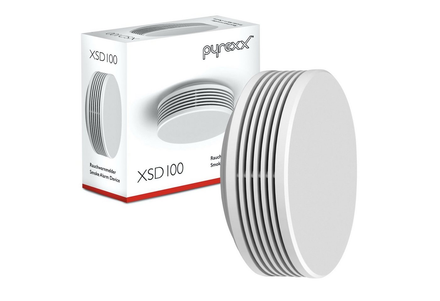 Pyrexx XSD100 Rauchwarnmelder Weiß - 2er Set Rauchmelder von Pyrexx
