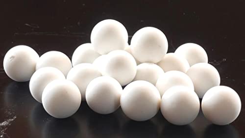 10mm Keramikkugeln, ceramic balls, 99% Al2O3, rund, matt, Mahlkugeln, weiß, [100g] von PyroPowders.de