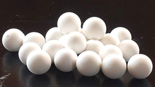 19mm Keramikkugeln, ceramic balls, 90% Al2O3, rund, matt, Mahlkugeln, Verschiedene Mengen verfügbar (1,0kg) von PyroPowders.de