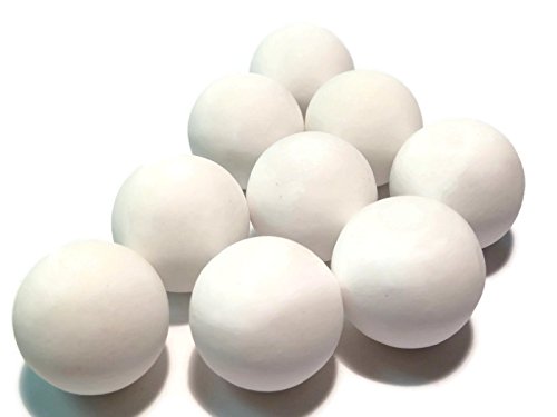 22mm Keramikkugeln, ceramic balls, 90% Al2O3, rund, matt, Mahlkugeln, Verschiedene Mengen verfügbar (1,0kg) von PyroPowders.de