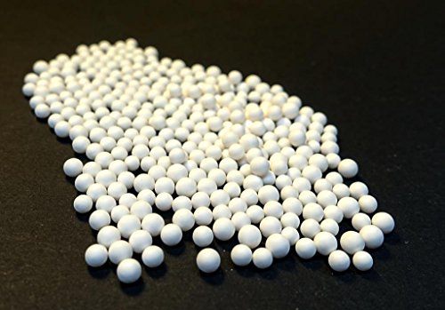 3,5-4,5mm Keramikkugeln, ceramic balls, 90% Al2O3, rund, matt, Mahlkugeln, Verschiedene Mengen verfügbar (1,0kg) von PyroPowders.de