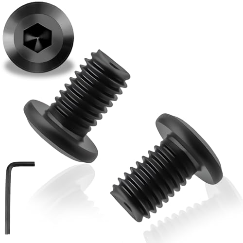 20 Stück M8X20mm Flachkopfschrauben Innensechskant Edelstahl A2 V2A Schwarzes M8 Schrauben Flachkopf Vollgewinde Edelstahlschrauben mit Innensechskantschlussel für Haushaltsgeräte Industriemaschinen von Pyroclasia