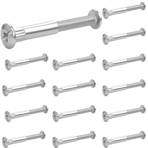 30 Stück Verbindungsschrauben M6 56-65mm Möbelverbinder Schrankverbinder Schrauben (15xMöbelschrauben,15xHülsenschrauben) Verbindungsschraube Möbelverbindungsschrauben für Möbel Schränken Holzbrettern von Pyroclasia