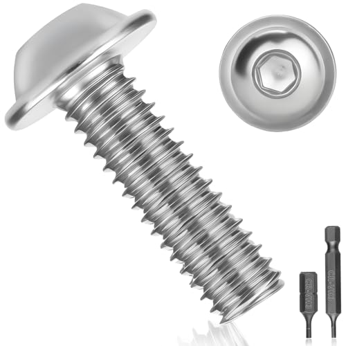 50 Stück Linsenkopfschrauben M4x30 edelstahlschrauben A2 V2A Flachkopfschrauben ISO 7380 Linsenkopfschraube Rostfrei schrauben Gewindeschrauben Vollgewinde mit Flansch, Innensechsrund und Hex Key 50 Stück Linsenkopfschrauben M4x30 edelstahlschrauben A2 V2A Flachkopfschrauben ISO 7380 Linsenkopfschraube Rostfrei schrauben Gewindeschrauben Vollgewinde mit Flansch, Innensechsrund und Hex Key von Pyroclasia
