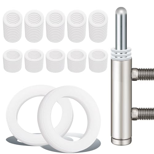 Fitschenringe Kunststoff Zimmertüren 100 Stück Unterlegscheiben Türscharnier 10,2 mm X 15 mm Montageringe Ohne Abriebspuren, 1mm 50 Pcs & 2mm 50 Pcs von Pyroclasia