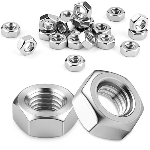 Pyroclasia 60 Stück M4 Muttern Sechskantmuttern Edelstahl A2 V2A DIN 934 Hex Nut Edelstahlmutter Sechskant Mutter Rostfrei für Schrauben Unterlegscheiben Gewindestangen im Innen und Außenbereich Pyroclasia 60 Stück M4 Muttern Sechskantmuttern Edelstahl A2 V2A DIN 934 Hex Nut Edelstahlmutter Sechskant Mutter Rostfrei für Schrauben Unterlegscheiben Gewindestangen im Innen und Außenbereich von Pyroclasia