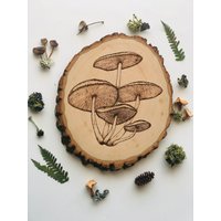 Pilz Cluster - Holz Brennend von PyrographicPolypore