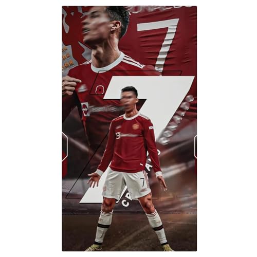 PyrrlicToy Football Thema Strandtuch, Strandtuch Football Star-Muster, Jungs Schnell Trocknend Stranddecke Saugfähig Leicht Badehandtuch Reisetuch（140cm x 70cm） von PyrrlicToy