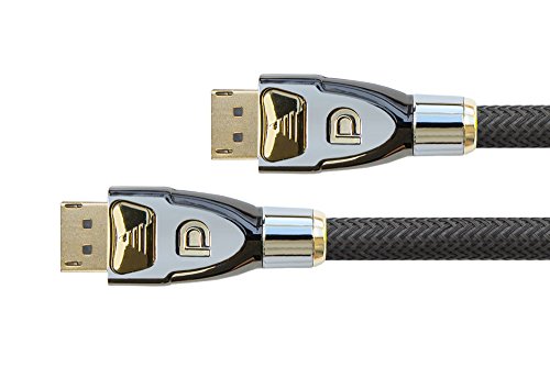 PYTHON Series PREMIUM DisplayPort 1.2 Anschlusskabel - 4K2K / UHD - 3-fach Schirmung, Vollmetallstecker, vergoldete Stecker + Verriegelungsschutz - KUPFERLEITER - 3D - Nylongeflecht - schwarz, 1m PYTHON Series PREMIUM DisplayPort 1.2 Anschlusskabel - 4K2K / UHD - 3-fach Schirmung, Vollmetallstecker, vergoldete Stecker + Verriegelungsschutz - KUPFERLEITER - 3D - Nylongeflecht - schwarz, 1m von Python