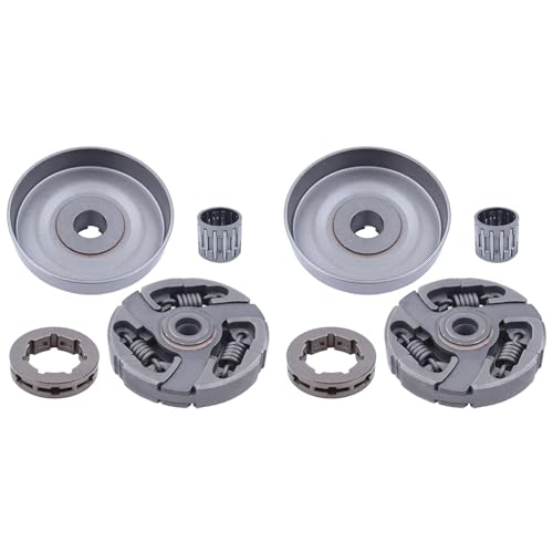 Pyugxab 2 x 3/8-7T Kupplungstrommel Felgenkranz Lagersatz für 3120 394XP 3120XP Jonsered 2094 2095 Kettensäge 503701501 Pyugxab 2 x 3/8-7T Kupplungstrommel Felgenkranz Lagersatz für 3120 394XP 3120XP Jonsered 2094 2095 Kettensäge 503701501 von Pyugxab