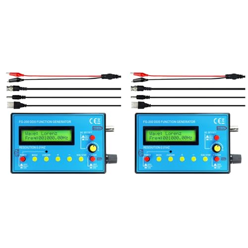 Pyugxab 2X FG-200 DDS Funktionssignalgenerator Frequenzzähler 0,01 Hz - 500 KHz Signalquellenmodul Sinus-+Rechteck-+Sägezahnwellenform Pyugxab 2X FG-200 DDS Funktionssignalgenerator Frequenzzähler 0,01 Hz - 500 KHz Signalquellenmodul Sinus-+Rechteck-+Sägezahnwellenform von Pyugxab
