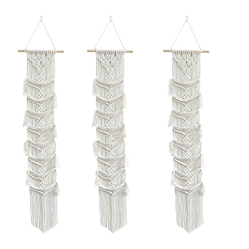 Pyugxab 3 x Kugelkappen-Aufhänger im Boho-Stil, Makramee-Halter, Wand-Hut-Organizer für Baseballkappen-Halter über Tür, Hutablage B Pyugxab 3 x Kugelkappen-Aufhänger im Boho-Stil, Makramee-Halter, Wand-Hut-Organizer für Baseballkappen-Halter über Tür, Hutablage B von Pyugxab