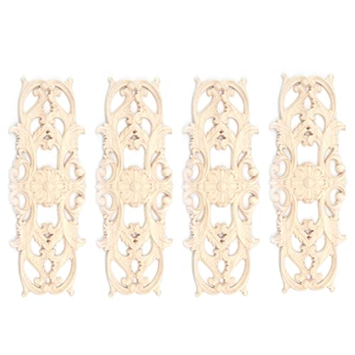 Pyugxab 4X Gummi Geschnitzt Applique Retro MöBel Neu (22,5 x 8 cm) von Pyugxab