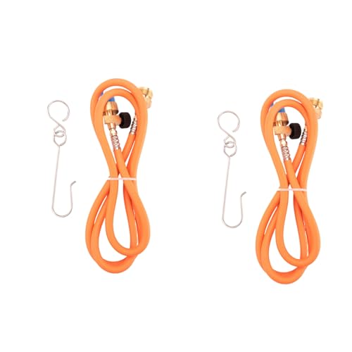 Pyugxab Schweißbrennerschlauch CGA600 1,5 m Schlauch und Gürtelhaken für MAPP-Taschenlampen-Erweiterungsset, 2 Stück Pyugxab Schweißbrennerschlauch CGA600 1,5 m Schlauch und Gürtelhaken für MAPP-Taschenlampen-Erweiterungsset, 2 Stück von Pyugxab