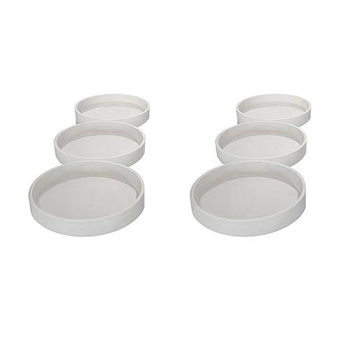 Pyugxab Silikonform zum Selbermachen, rund, Durchmesser 10 cm, Formen zum Gießen mit Harz, Zement, 6 Stück von Pyugxab
