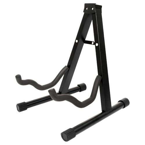 Pyuyan Universal Portable A-Frame-Gitarrenständer, Gitarrenständer, Tragbarer Gitarrenständer, Faltbar, Universell Passend für Gitarren Akustisch, Elektrisch, Bass von Pyuyan