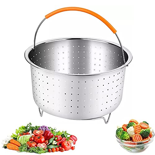 Stainless Steel Steamer Insert Instant, Steamer Insert Pressure Cooker Steamer, Dampfgarer Einsatz Topf, Steamer Insert Pot Steamer Basket for Steaming Vegetables, Fruits, Eggs, Pots (3L) von Pyuyan