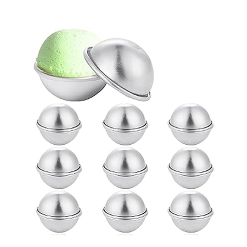 Pzsmqr 20 Stück 10 Set DIY Metall-Badekugelform zum Basteln Von Heimwerkerbedarf, 5,5 X 2,5 cm Pzsmqr 20 Stück 10 Set DIY Metall-Badekugelform zum Basteln Von Heimwerkerbedarf, 5,5 X 2,5 cm von Pzsmqr