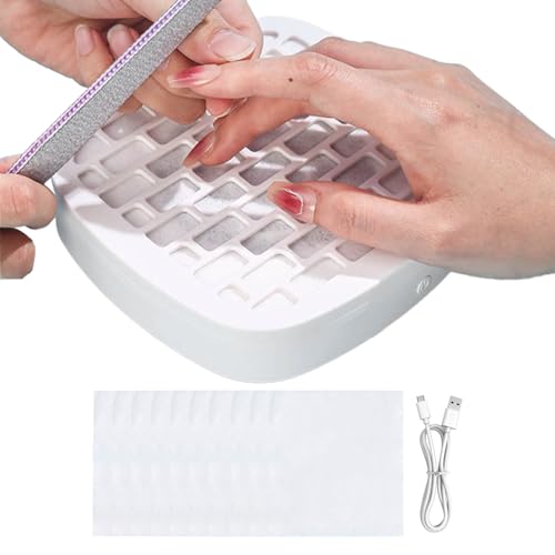 Acryl -Nagelreiniger - Hochleistungsstaubsammler für Frauen | ABS -Körper mit tragbarem USB -Ladung, Maniküre -Vakuummaschine für Zuhause, Reisen, Salon und Nagelkunstpflege von Pzuryhg