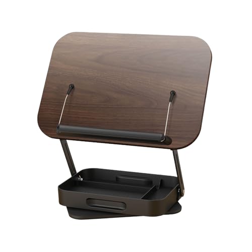 Adjustable Book Holder, Foldable Portable Reading Desk Stand, 360° Rotating Riser for Textbooks Cookbooks Laptops Magazines Recipes Home Office Desktop Use 1550g von Pzuryhg