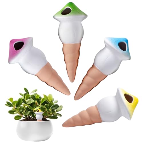 Bewässerungsspitzen | Automatische Bewässerungskegel - 4 Stück Langzeitbewässerung Tontopf Automatisches System Tropfbewässerung Hydration Für Innen Außen Garten Terrasse Töpfe Bewässerungsspitzen | Automatische Bewässerungskegel - 4 Stück Langzeitbewässerung Tontopf Automatisches System Tropfbewässerung Hydration Für Innen Außen Garten Terrasse Töpfe von Pzuryhg