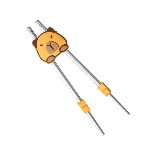 Chopstick Helper Silicone Chopsticks Training Helper Washable Reusable Connector Capybara Trainer for Kids Beginner Practice Eating Home Restaurant Learning Utensil 3x3.5cm von Pzuryhg