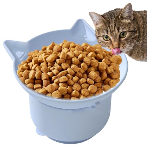 Erhöhter Futternapf für Katzen, geneigte erhöhte Futter- oder Wassernäpfe, Silikon, verstellbarer Winkel mit Saugnapf, für kleine Hunde, dicke Katzen und Kätzchen, 13 x 13 x 8 cm Erhöhter Futternapf für Katzen, geneigte erhöhte Futter- oder Wassernäpfe, Silikon, verstellbarer Winkel mit Saugnapf, für kleine Hunde, dicke Katzen und Kätzchen, 13 x 13 x 8 cm von Pzuryhg