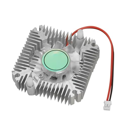 GPU Cooling Fan Aluminum, Radiator 55mm Chip Hole Distance Low Noise Reduction Cooling Enhancement for Home Business Computer Company Work Video Editing Office Desktop 55x55x12mm von Pzuryhg