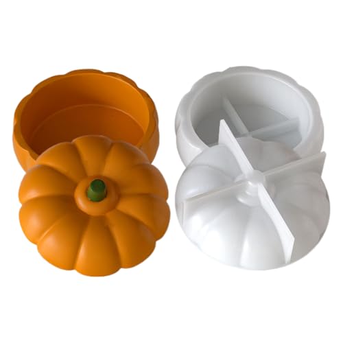 Halloween Kerzenform - Kürbiskerzenhalter für Handwerk | Wiederverwendbares Non -Stick -Silikon mit flexibles Gebäude, DIY -Gusswerkzeug für Schmuck, Ton, Gips, Fondant, Halloween Kerzenform - Kürbiskerzenhalter für Handwerk | Wiederverwendbares Non -Stick -Silikon mit flexibles Gebäude, DIY -Gusswerkzeug für Schmuck, Ton, Gips, Fondant, von Pzuryhg