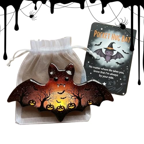 Halloween -Taschenkarten - Mini Ermutigungskarte für Kinderparty und Urlaubsgeschenke | Gedrucktes Papier mit süßem Charme, festliche dekorative Set lustige Grafiken, Event verwendet für saisonale Par von Pzuryhg