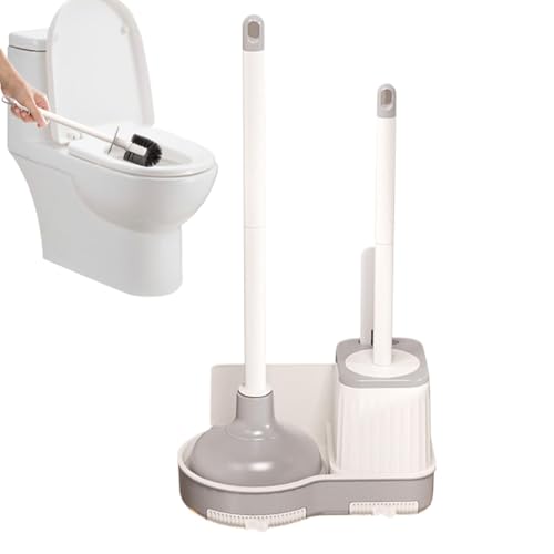 Plunger and Toilet Scrubber Set, Toilet Brush Set for Bowl Cleaning, Combo Toilet Brush and Plunger Set, Bathroom Cleaning Tool Combo, Toilet Plunger Set with Holder, Bathroom Toilet Cleaning Tools Plunger and Toilet Scrubber Set, Toilet Brush Set for Bowl Cleaning, Combo Toilet Brush and Plunger Set, Bathroom Cleaning Tool Combo, Toilet Plunger Set with Holder, Bathroom Toilet Cleaning Tools von Pzuryhg