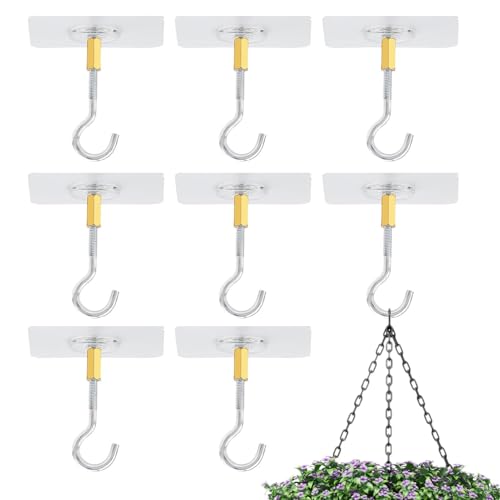 Pzuryhg Adhesive Wall Hooks Heavy Duty | Adhesive Wall Hooks Heavy Duty Ceiling | Ceiling Hooks Adhesive | 8pcs Sticky Roof Hook Sticky Roof Hook 8pcs, No Drill Ceiling Hook 8pcs Pzuryhg Adhesive Wall Hooks Heavy Duty | Adhesive Wall Hooks Heavy Duty Ceiling | Ceiling Hooks Adhesive | 8pcs Sticky Roof Hook Sticky Roof Hook 8pcs, No Drill Ceiling Hook 8pcs von Pzuryhg