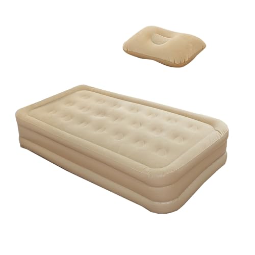 Pzuryhg Aufblasbare Luftmatratze, aufblasbares Gästebett, doppelte integrierte Pumpe, automatisches aufblasbares Design, tragbare faltbare Isomatte, leichtes Reisebett, ideal für Wandern, Camping von Pzuryhg