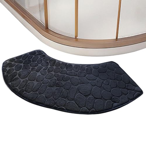 Pzuryhg Duschbadmatte - Gebogene absorbierende Teppichmatte für Zuhause | Polyester mit Nicht rutschernem Rücken, waschbarer Badezimmerteppich für Küche, Hotel, Wohnheim, Schlafzimmer, Badezimmer Pzuryhg Duschbadmatte - Gebogene absorbierende Teppichmatte für Zuhause | Polyester mit Nicht rutschernem Rücken, waschbarer Badezimmerteppich für Küche, Hotel, Wohnheim, Schlafzimmer, Badezimmer von Pzuryhg