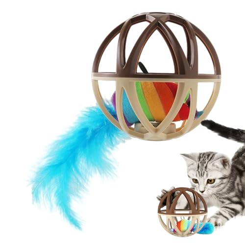 Pzuryhg Kätzchen-Spielzeug-Ball – Katzenzubehör für Bewegung | Starkes ABS-Material mit Bewegungsaktivierung, automatisches Rollen Stressabbau, Weihnachtsspiele für Jagd Stimulation Pzuryhg Kätzchen-Spielzeug-Ball – Katzenzubehör für Bewegung | Starkes ABS-Material mit Bewegungsaktivierung, automatisches Rollen Stressabbau, Weihnachtsspiele für Jagd Stimulation von Pzuryhg