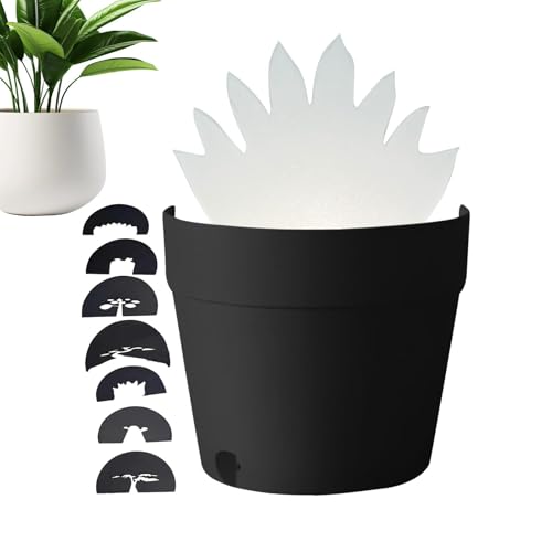 Pzuryhg Light Projections Plant Pot | Projecting Plant Pot Lamp | Garden Graveyard Plant Pots Lighting | Pop-Up Cactus Light, Black Hole Projection Lamp, Unique Home Garden Decor Pop-Up Cactus Light von Pzuryhg