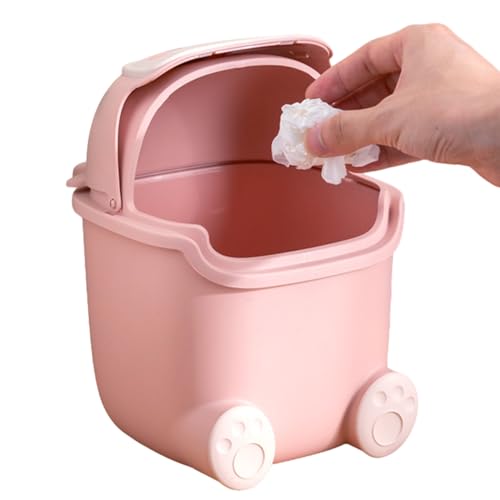 Pzuryhg Mini Trash Can, Small Countertop Garbage Bin With Lid, Cute Cartoon Shape Desk Trash Container For Bedroom Bathroom Vanity Kitchen, Tabletop Organizer Waste Bin,5.91x5.51x9.06 In Pzuryhg Mini Trash Can, Small Countertop Garbage Bin With Lid, Cute Cartoon Shape Desk Trash Container For Bedroom Bathroom Vanity Kitchen, Tabletop Organizer Waste Bin,5.91x5.51x9.06 In von Pzuryhg