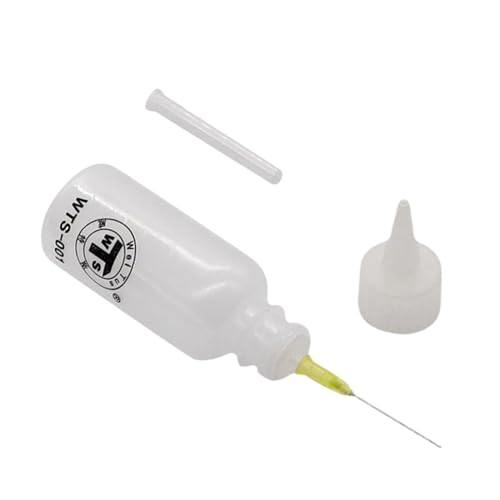 Pzuryhg Needle Tip Bottle, Needles Oiler Precision Tips Quilling Tool Bottles, PVC Portable Leakproof Liquid Dropper Bottles for Papermaking, Soldering, (50ml) von Pzuryhg