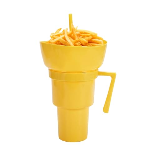 Pzuryhg Popcorn-Becherhalter, Kinderbecher mit Strohhalm, 19 x 17 x 29 cm, Snack-Getränke-Kombinationsbehälter mit Griff für Filme, Picknicks, Autoreisen, Partys im Freien, Camping, Reisen Pzuryhg Popcorn-Becherhalter, Kinderbecher mit Strohhalm, 19 x 17 x 29 cm, Snack-Getränke-Kombinationsbehälter mit Griff für Filme, Picknicks, Autoreisen, Partys im Freien, Camping, Reisen von Pzuryhg