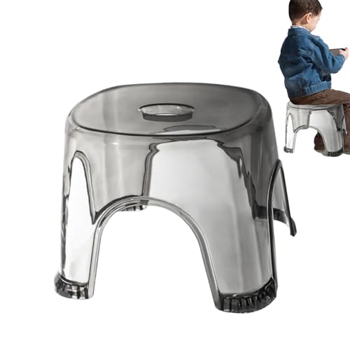 Pzuryhg Small Shower Space Stool | Clear Seat for Bathroom | Bedside Shower Stool, Bath Stool, Clear Seat, Corner Bench for Bathroom Bedside Small Shower Spaces, Clear Stool von Pzuryhg